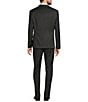 Armani Exchange Modern Fit Flat Front Woven Pattern 2-Piece Suit, Color:Charcoal - Image 2