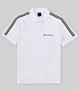 Armani Exchange Stretch Signature Logo Short Sleeve Polo Shirt, Color:White - Image 1