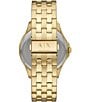 Color:Gold - Image 2 - Three-Hand Gold-Tone Stainless Steel Watch