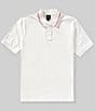 Armani Exchange Tonal Chest Logo Short Sleeve Polo Shirt, Color:Off White - Image 1