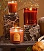 Aromatique Pumpkin Spice Textured Glass Candle With Lid, 6 oz. - Image 5