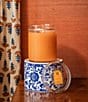 Aromatique Valencia Orange Textured Glass Candle, 15 oz. - Image 2
