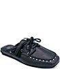 ASH Bavaria Studded Leather Tassel Tie Mules - Image 1
