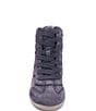 ASH Boradia Washed Suede High Top Wedge Sneakers - Image 4