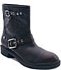 ASH Fannei Distressed Leather Moto Boots - Image 1