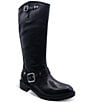 ASH Freesia Leather Tall Moto Boots - Image 1