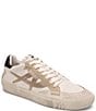 Color:Beige-White/Biscotti - Image 1 - Moonlight Distressed Leather Lace-Up Sneakers