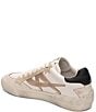 Color:Beige-White/Biscotti - Image 3 - Moonlight Distressed Leather Lace-Up Sneakers