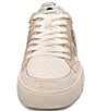 Color:Beige-White/Biscotti - Image 4 - Moonlight Distressed Leather Lace-Up Sneakers