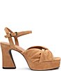 ASH Opus Suede Ankle Strap High Heel Dress Platform Sandals - Image 2