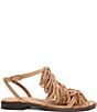 ASH Panic Suede Tassel Ankle Strap Flat Sandals - Image 2