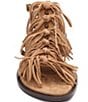 ASH Panic Suede Tassel Ankle Strap Flat Sandals - Image 5