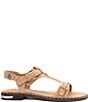 ASH Piper Suede Studded Ankle Strap Flat Sandals - Image 2