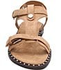 ASH Piper Suede Studded Ankle Strap Flat Sandals - Image 4