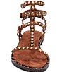 ASH Play 2 Suede Studded Gladiator Flat Sandals - Image 4