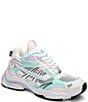 Color:White/Mint - Image 1 - Race Mesh Lace-Up Sneakers