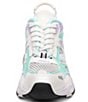 Color:White/Mint - Image 4 - Race Mesh Lace-Up Sneakers