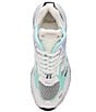 Color:White/Mint - Image 5 - Race Mesh Lace-Up Sneakers
