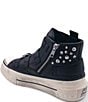 ASH Rainbow Leather Studded Buckle Strap Platform Sneakers - Image 3