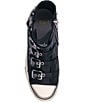 ASH Rainbow Leather Studded Buckle Strap Platform Sneakers - Image 5