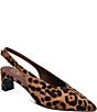 ASH Vera Leopard Print Calf Hair Slingback Pumps - Image 1