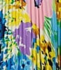 Color:Bright Floral Multi - Image 3 - Blythe Bright Floral Print V-Neck Sleeveless Pleated Midi Dress