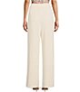 Color:Off White - Image 2 - Boyfriend Pleated Flared Leg Pants