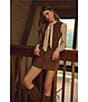 ASTR the Label Gisselle Button Front V-Neck Sleeveless Corduroy Mini Dress, Color:Camel - Image 7