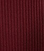 Color:Wine - Image 3 - Gwendolyn Ribbed Knit Turtleneck Long Sleeve Sweater Dress