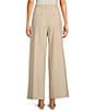 Color:Taupe Stripe - Image 2 - Milani Pin Stripe Relaxed Fit Pleated Coordinating Wide Leg Trouser