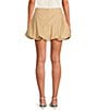 ASTR the Label Toini Pleated Elasticized Bubble Hem Skort, Color:Khaki - Image 2