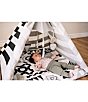 Color:Multi - Image 6 - ABC Striped Activity Teepee Play Tent