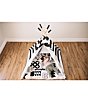 Wonder & Wise by Asweets ABC Striped Activity Teepee Play Tent, Color:Multi - Image 8