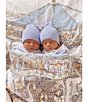 Color:Multi - Image 4 - Organic Cotton Baby Carousel Swaddle Blanket with Gift Box
