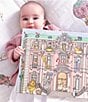 Color:Multi - Image 4 - Organic Cotton Baby Dollhouse Swaddle Blanket with Gift Box