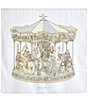 Color:Blue - Image 1 - Baby Organic Cotton Carousel Swaddle Blanket