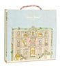 Atelier Choux Paris Baby Organic Cotton In Bloom Swaddle Blanket with Gift Box, Midnight - Image 3