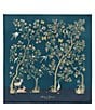 Atelier Choux Paris Baby Organic Cotton In Bloom Swaddle Blanket with Gift Box, Midnight - Image 1