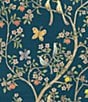 Atelier Choux Paris Baby Organic Cotton In Bloom Swaddle Blanket with Gift Box, Midnight - Image 2