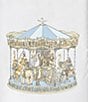 Atelier Choux Paris Baby Satin Carousel Fitted Crib Sheets, Color:Blue - Image 2