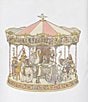 Atelier Choux Paris Baby Satin Carousel Fitted Crib Sheets, Color:Pink - Image 2