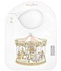 Atelier Choux Paris Organic Cotton Carousel Reversible Satin Bib, Color:Pink - Image 2