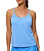 Athena Coronado Stripe Third Eye Tankini Swim Top - Image 1