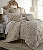 Color:White/Ivory - Image 1 - Brighton Chenille Damask Comforter