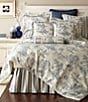 Color:Blue/Ivory - Image 1 - Cosmopolitan Toile Chinoiserie Comforter Mini Set
