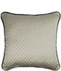 Color:Taupe - Image 1 - Elegance Corded Trim Square Pillow