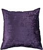 Color:Purple - Image 1 - Escapade Velvet Square Pillow