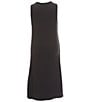 Color:Black - Image 4 - Big Girls 7-16 Plaid/Solid A-Line Dress