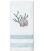 Color:White - Image 2 - Coastal Terrazzo Bath Towels