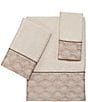 Avanti Linens Deco Shell Embellished Bordered 3-Piece Bath Towel Set, Color:Ivory - Image 1